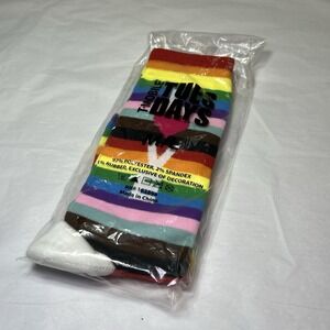 Tmobile Size M/L Rainbow Love Pride LGBT LGBTQIA Tuesday Socks Crew Socks Unisex